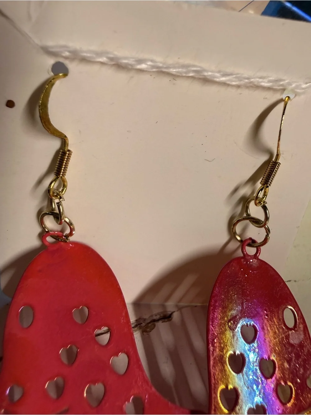 Handmade Iridescent Pink Ghost Trick-or-Treater Earrings | Spooky Cute Halloween